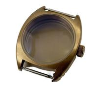 Gladiaond Caja de reloj 36 mm con cristal zafiro doble cúpula, compatible NH34, NH35, NH36, NH38, ETA2824, PT5000, corona pequeña(Brass Solid Back B,Case NH35 NH36)