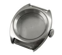 Gladiaond Caja de reloj 39 mm con cristal zafiro doble cúpula, compatible NH34, NH35, NH36, NH38, ETA2824, PT5000, corona pequeña(Silver Solid Back A,ETA2824 PT5000)