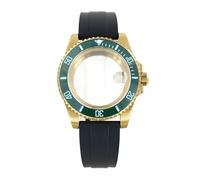 Gladiaond Caja de reloj 40 mm C3 con bisel luminoso y correa cristal zafiro for movimientos Miyota 8215(Black strap 57)