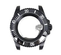 Gladiaond Caja de reloj 40 mm con cristal zafiro for NH34, NH35, NH36, NH38, Miyota 8215, ETA 2824, 28,5, repuestos esfera(Glass bottom cover 1,For 8215)