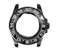 Gladiaond Caja de reloj 40 mm con cristal zafiro for NH34, NH35, NH36, NH38, Miyota 8215, ETA 2824, 28,5, repuestos esfera(Glass bottom cover B,For 8215)