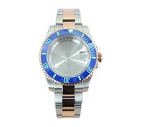 Gladiaond Caja de reloj acero 316L, 40mm, pulsera cristal zafiro for movimiento NH35 NH36 NH34 8215 2824, corona atornillada SUB C3, bisel luminoso, 1 ud(Solid Bottom Cover 5,For 8215)