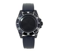 Gladiaond Caja de Reloj Buceo, Correa Zafiro for Movimiento NH35 NH36 NH34/38 NH70, 40mm, 20ATM, 1 ud(Solid Bottom Cover36)