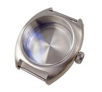 Gladiaond Caja de reloj con cristal zafiro AR 36 mm y pequeño cepillo retro for NH35, NH34, NH38, ETA 2824 Miyota 8215(With crown B,Fit miyota 8215 2836)
