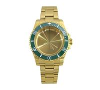 Gladiaond Caja de reloj dorada for buceo, pulsera cristal zafiro for piezas reparación Eta2824 Movt SUB GMT, 40mm, 20ATM, 1 ud(NO.14 Solid Back B)