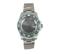 Gladiaond Caja de Reloj E GMT 40mm, Hebilla Deslizante Zafiro for NH35 NH34 NH36 NH38 Movt 120 Click 20ATM Oyster Strap, 1 ud(Style 7)