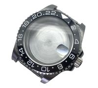 Gladiaond Caja de reloj for hombre 40 mm con cristal zafiro, bisel cerámico 120 rpm, tapa trasera exposición, GMT II Master for NH35 NH36(Watch case 17)