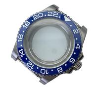 Gladiaond Caja de reloj for hombre 40 mm con cristal zafiro, bisel cerámico 120 rpm, tapa trasera exposición, GMT II Master for NH35 NH36(Watch case 23)