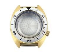 Gladiaond Caja de reloj lujo dorada 41mm, cristal zafiro, tortuga atún a las 3,8 en punto for NH35 NH36 NH34 NH38 4R36 Movt, 1 ud(Black ring 9)