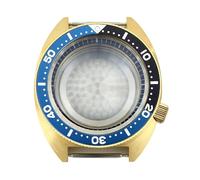 Gladiaond Caja de reloj lujo dorada 41mm, cristal zafiro, tortuga atún a las 3,8 en punto for NH35 NH36 NH34 NH38 4R36 Movt, 1 ud(Black ring 4)