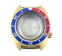 Gladiaond Caja de reloj lujo dorada 41mm, cristal zafiro, tortuga atún a las 3,8 en punto for NH35 NH36 NH34 NH38 4R36 Movt, 1 ud(Black ring 5)