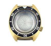Gladiaond Caja de reloj lujo dorada 41mm, cristal zafiro, tortuga atún a las 3,8 en punto for NH35 NH36 NH34 NH38 4R36 Movt, 1 ud(Black ring 11)