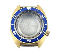 Gladiaond Caja de reloj lujo dorada 41mm, cristal zafiro, tortuga atún a las 3,8 en punto for NH35 NH36 NH34 NH38 4R36 Movt, 1 ud(Black ring 6)