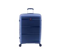 GLADIATOR Maleta Grande 0812 Polipropileno 70 CM, 4 Ruedas Dobles, TSA, Modelo Extensible (Azul)