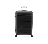 GLADIATOR Maleta Grande 0812 Polipropileno 70 CM, 4 Ruedas Dobles, TSA, Modelo Extensible (Negro)