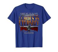 Gladiator Echoes in Eternity Camiseta, Hombre, Azul Real, M