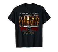Gladiator Echoes in Eternity Camiseta, Hombre, Negro, S