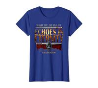 Gladiator Echoes in Eternity Camiseta, Mujer, Azul Real, XL