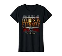 Gladiator Echoes in Eternity Camiseta, Mujer, Negro, 3XL