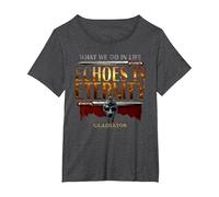 Gladiator Echoes in Eternity Camiseta, Mujer Tallas Grandes, Jaspeado Oscuro, 2XL Grande