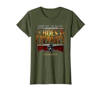 Gladiator Echoes in Eternity Camiseta, Mujer, Verde Oliva, XL