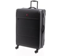 Gladiator Helios Maleta Blanda de Poliéster y EVA, Grande, Extensible, 4 Ruedas Dobles, Candado TSA, 95/105 L (Negro)