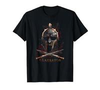 Gladiator Helmet Camiseta, Hombre, Negro, XXL