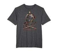 Gladiator Helmet Camiseta, Hombre Tallas Grandes, Jaspeado Oscuro, 2X Alto