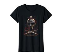 Gladiator Helmet Camiseta, Mujer, Negro, XXL