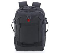 GLADIATOR Mochila Polar, 30x40x20 cm, Negro, Poliéster Repelente al Agua, 24L, con Compartimento Portátil 14", Apertura Maleta, para Viaje