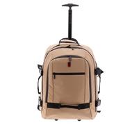 GLADIATOR Mochila Polar con Ruedas, 40x55x20 cm, Beige, Unisex, Polyester Repelente al Agua, 44 Litros, Compartimento Portátil 14", Múltiples Asas, para Viaje y Cabina