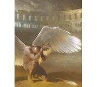 Gladiator Notebook - Wide Ruled Composition Notebook, 8.5" x 11", 120 pages, full-color cover art painted by illustrator Jason Behnke.