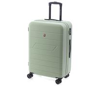 GLADIATOR Nuevo Maleta Mediana 4311 Mambo, 60 cm, 4 Ruedas Dobles, TSA. Modelo Extensible (Verde)