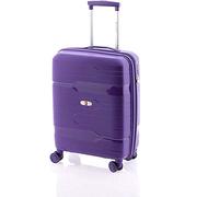 Gladiator Trolley Polipropileno 50 CM 4 Ruedas Y Cremallera Y TSA Extensible Tiempo Libre y Sportwear, Adultos Unisex, Morado (Morado)