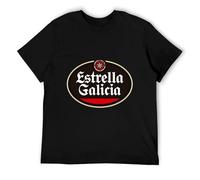 Gladly Estrella-Galicia-Beer-Spain-T-Shirt-Korean-Fashion-Animal-Print-Shirt-for-Boys-Mens-White-t
