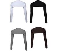 GladThink 4 X Modal de las Mujeres Musulmanes el Islam Brazo de la cubierta del encogimiento de Hombros del Bolero Set No.2