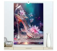 Gläserne Schuhe - Märchenhafte Pumps voller funkelnder Träume (hochwertiger Premium Wandkalender 2026 DIN A2 hoch), Kunstdruck in Hochglanz: Zauberhafte Schritte im Glanz der Glas-Pumps