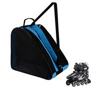 GLAITC Bolsa de Patinaje de Ruedas Bolsa de Patines de Hielo Unisex con Correa Ajustable Bolsa de Transporte para Patines Bolsa de Patinaje para Mujeres Hombres Niños Azul