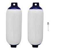Glakyur 2 Piezas Guardabarros Inflable para Barcos, Guardabarros PVC para Barcos,Guardabarros para, para, ProteccióN UV, Parachoques Acanalado, Accesorios para Barcos