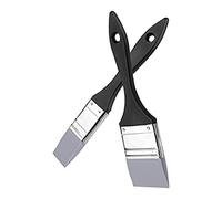 Glakyur 2 Piezas Pinceles Planos de Silicona para Pintar, Pincel Moldeador de Silicona y Estrecho para Arte, Juegos de Pinceles SóLidos para Pinturas AcríLicas