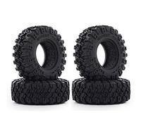 Glakyur 4 piezas serías 52 x 17 mm 1,0 pulgadas neumáticos de rueda de goma suave neumático para 1/24 coche control remoto en el eje SCX24 90081 AXI00002 unidades de actualización