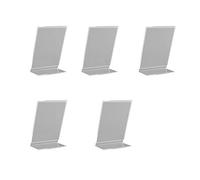 Glakyur 5 unidades serías oficina acrílico pantalla desplegable soportes contador de plástico tablero electrónico universal titular para cartel