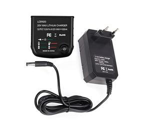 Glakyur Cargador de BateríA para Black-Decker 10,8 V 14,4 V 20 V LBXR20 LB20 LBX20 LBX4020 de Destornillador de Taladro EléCtrico, Enchufe de la UE