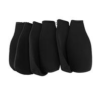 Glakyur Paquete de 6 Fundas para Enfriadores de de Cerveza para Mantener la Bebida FríA con Cremallera Cubierta de Neopreno Extra Gruesa con Aislamiento Negro