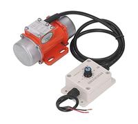 Glakyur Vibrador de HormigóN de 30 W, Motor Vibratorio EléCtrico de 4000 RPM con Controlador de Velocidad y Fuerza de ExcitacióN Ajustable DC 24 V