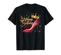 Glam Día de la Madre Familia Favoritos Reina Feliz Cumpleaños Mamá Camiseta