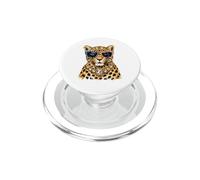 Glam Leopard Patriotic USA - Gafas de Sol con diseño de Gato PopSockets PopGrip para MagSafe
