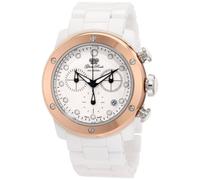 Glam Rock GR50102 Aqua Rock cronógrafo Reloj de cerámica con Esfera Blanca para Mujer