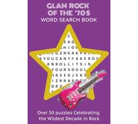 Glam Rock Word Search Puzzle Book: Word Searches with Easy to Read Print about Glam Rock, Pop Rock, Glitter Rock | 6x9 inches, 110 pages | 50+ puzzles ... Gift for Vacations, Holidays and Free Times