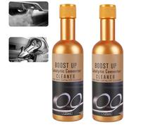 Glamatics Catalyst Cleaner, Glamatics Enhanced Catalyst System Cleaner, Repairs Slow Running Engines for Gasoline and Diesel Car Fuel and Exhaust System (2 PCS)